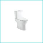 BATHCO Ottawa თეთრი იატაკზე დასადგმელი უნიტაზი მომრგვალებული ფორმით