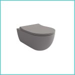 ნაცრისფერი კერამიკული უნიტაზი BOCCHI V-Tondo Rimless Matt Grey