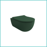 მუქი მწვანე კერამიკული უნიტაზი BOCCHI V-Tondo Rimless Matt Green