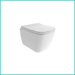 BOCCHI Quadro Rimless Matt White — მქრქალი თეთრი, მომრგვალებული ფორმის უნიტაზი